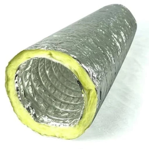 Aluminium flexible duct  insulated 4",6",8",10",12" - Image 1