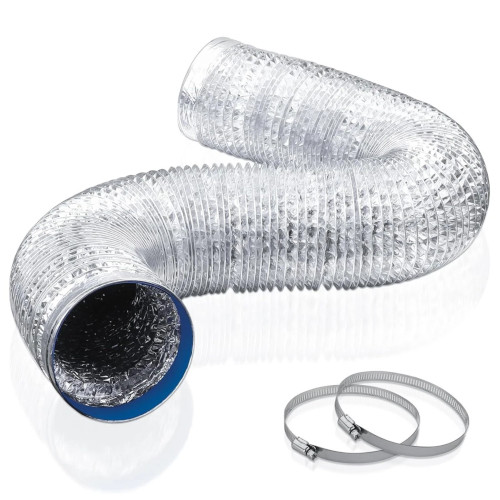 Aluminium flexible duct non insulated 4",6",8",10",12" - Image 2